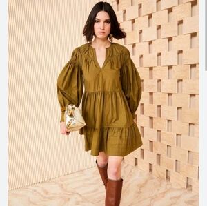 Ulla Johnson Rosa Dress Willow Size 2 Cotton